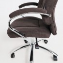 Кресло поворотное KING A, ткань/темно-коричневый